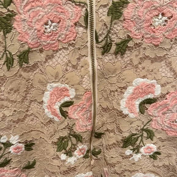 Calvin Klein Pink Floral Lace Mini Dress - Picture 10 of 11